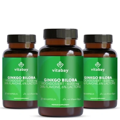 Abbildung von Vitabay Ginkgo Biloba 6000 mg 540 St
