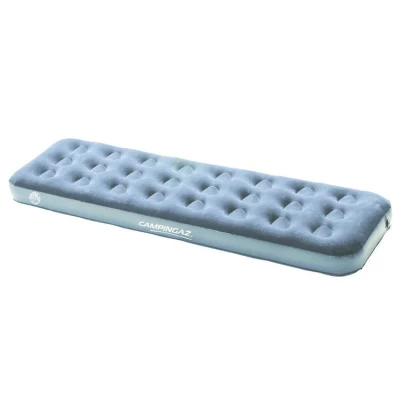 Abbildung von Campingaz Luftbett Quickbed Single Indoor/Outdoor Luftmatratze eine Person, Velours Gästebett, Komfort Einzelbett, Campingbett, Wandern, Trekking, Festivals, 188 x 74 19 cm, max. 148 kg