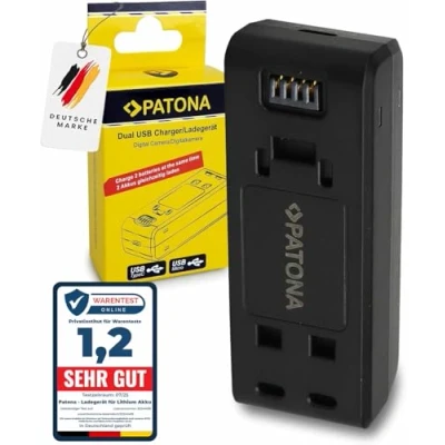 Abbildung von PATONA Ladegerät Dual Kompatibel mit Insta IS360RB, 360 One R, RS Action Cam