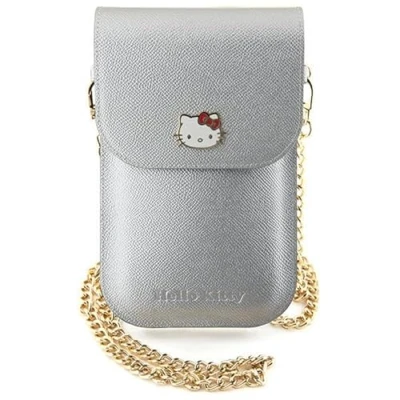 Abbildung von CG MOBILE Hello Kitty Tasche HKOWBPGHDLMS Silber Leather Metal Logo Chain