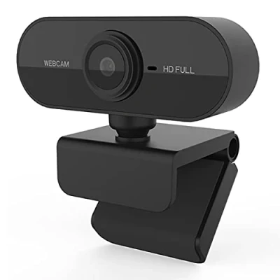 Abbildung von Webcam mit mikrofon Kamera pc cam, 1080p HD, 360 verstellbar USB für Konferenz Live Streaming Aufnahme Kompatibel Skype/Zoom/YouTube