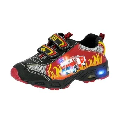 Abbildung von Lico Jungen Hot V Blinky Sneaker, Rot Schwarz Gelb, 33 EU