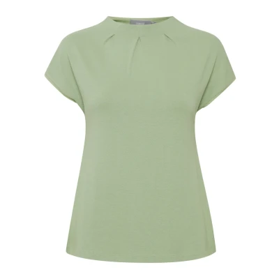 Abbildung von Fransa Zaskater 2 Tshirt basic, Damen, Größe: Large, Forest shade