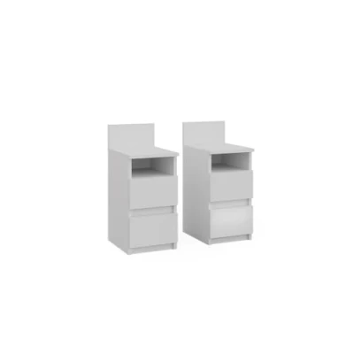 Abbildung von Vicco Nachttisch Monty, Weiß, 25 x 59.1 cm 2er Set