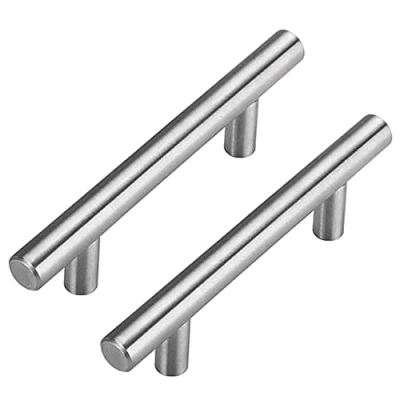 Abbildung von 10 Stück Möbelgriffe Schrank Schublade Türgriff Stangengriff LS201BSS160 Bohrlochabstand 160mm Edelstahl Küchenschrank Kleiderschrank Zieht Griffe