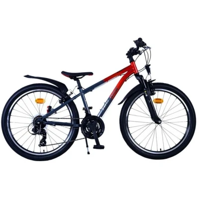 Abbildung von Volare Kinderfahrrad XC Race 24 Zoll 21 Gang Rot/Grau für Jungen, Alter: 8 10 Jahre, Rahmenhöhe: 29 cm, Reifen: Fat Tires