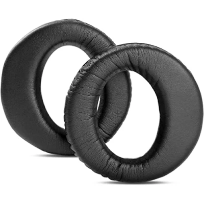 Abbildung von HTINDUSTRY Ersatz Ohrpolster Kompatibel mit Sony MDR RF865, RF985 Kopfhörern Premium aus weicherem Proteinleder/Memorieschaum