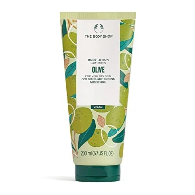 Abbildung von The Body Shop Olive Pflegende Körperlotion 200 ml trockene bis sehr Haut, 72 Stunden intensive Feuchtigkeit