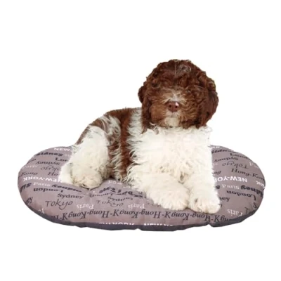 Abbildung von FERPLAST Hundebett &amp; Katzenbett Mittel, Waschbar, Flauschig Hundekissen, Matte für Hundehütten, Zwinger und Auto Relax 78 x 50 CM, ML, Braun