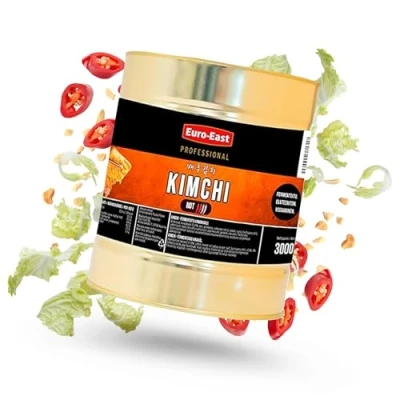 Abbildung von Euro East Kimchi, Koreanisch Vegan und Glutenfrei eingelegter Chinakohl im koreanischen Stil, leicht Schärfe für europäischen Geschmack, Groß 1er pack (1x3000g)