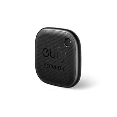 Abbildung von eufy Security SmartTrack Link (Schwarz, 1er Pack) Schlüsselfinder, Kompatibel mit Apple Find My (iOS), Bluetooth Tracker für Ohrhörer und Gepäck, Telefonfinder, wasserdicht.