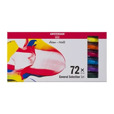 Abbildung von Amsterdam Standard Series acrylic paint general selection set 72 x