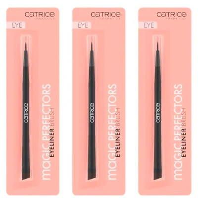 Abbildung von Catrice Magic Perfectors Eyeliner Brush, Schwarz, sofortiges Ergebnis, vegan, Nanopartikel frei, 3er Pack (3x1pcs)