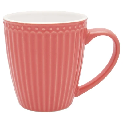 Abbildung von Greengate Alice Becher mit Henkel coral 0,4 l
