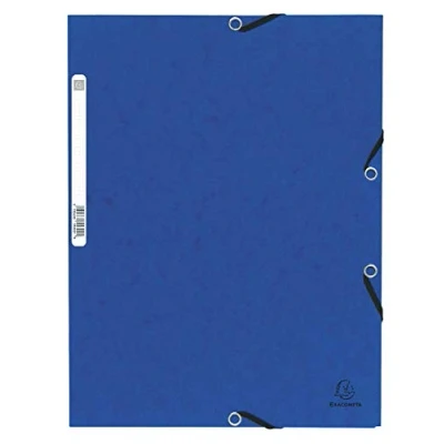 Abbildung von 10 x Exacompta Eckspannmappe Nature Future A4 Manila Karton 355g blau
