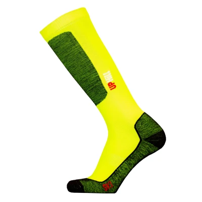 Abbildung von Uphillsport Skihalla Sportsocken, Größe: 35 38, Hi vis yellow with black