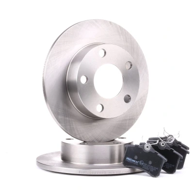 Abbildung von RIDEX 3405B0052 Bremsscheiben und beläge Hinterachse voll AUDI: A4 B5 Limousine, Avant, B6 VOLKSWAGEN: Passat GP Variant