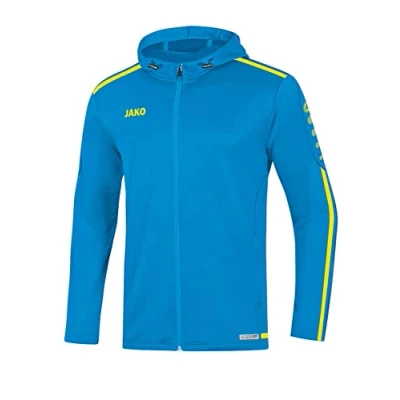 Abbildung von JAKO Herren Striker 2.0 Kapuzenjacke, Blau/Neongelb, XL EU