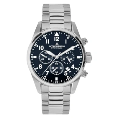 Abbildung von Jacques Lemans Barcelona Chronograph, Herren, Größe: One Size, Blauw