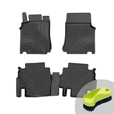Abbildung von FROGUM No.77 Gummimatten Ganzjahresset von Auto Fußmatten Autofussmatten für Mercedes Benz Vaneo W414 2002 2015 Langlebiges TPE Material