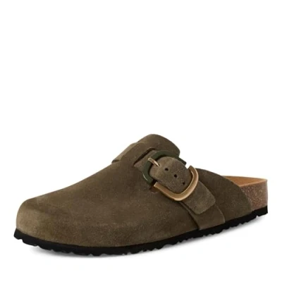 Abbildung von Tamaris Damen Klassische Ballerinas, Frauen Flats,Comfort Lining,TOUCHit Fußbett,Slip ons,klassisch elegant,Ballerinen,Olive,38 EU