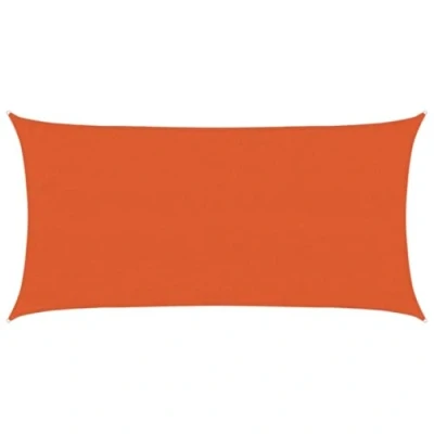 Abbildung von vidaXL Sonnensegel, UV Schutz Sonnenschutz für Terrasse Balkon Garten, Windschutz Wetterschutz Rechteckig, Sonnendach, 160g/m² Orange 3x6m HDPE