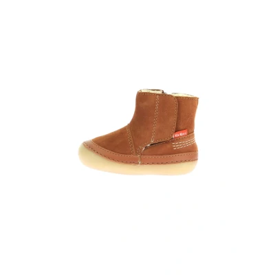 Abbildung von Kickers CUIR Sokifaune Lauflernschuh für Kinder, Größe: 19, Camel Schuhe
