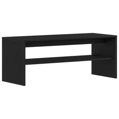 Abbildung von vidaXL TV Schrank Schwarz Eichen Optik 100x40x40 cm Holzwerkstoff, Möbel, Board, Sideboard, Ständer, Bank, Fernsehschrank, Fernsehtisch