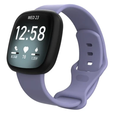 Abbildung von Fitbit Versa 3 &amp; 4 / Sense 1 2 Sportarmband Flieder Größe: S/M