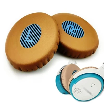 Abbildung von Ohrpolster Ersatz Schaumstoff Kompatibel mit Bose SoundLink On Ear (OE), 2 (OE2), OE2i und SoundTrue (OE) Kopfhörern (Braun)