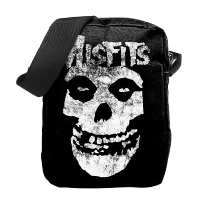 Abbildung von Rocksax Misfits Glow Fiend Umhängetasche, 21 x 16 5,5 cm, offizielles Lizenzprodukt, Schwarz, Umhängetasche