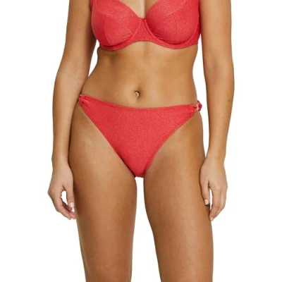 Abbildung von SANS COMPLEXE Damen Bask Badeanzug, Niedrig waistisches Höschen, Sich In Bliss Model, Red Poppy, 42, A, Poppy Red, 40 42 EU
