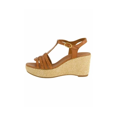 Abbildung von Paul Green Plateausandalette, Damen, Größe: 38, Star calf cognac Schuhe