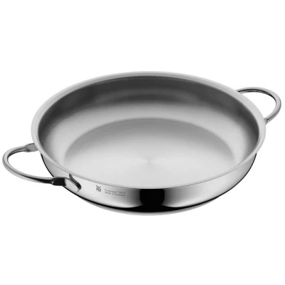 Abbildung von WMF Bratpfanne Profi, Cromargan® Edelstahl rostfrei 18/10 (1 tlg., 1x Servierpfanne unbeschichtet 28 cm (Höhe 6,2 cm), optimal für Herdplatten mit Ø 22