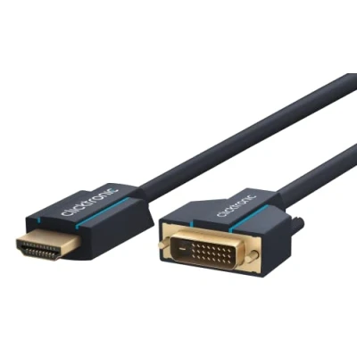 Abbildung von Clicktronic Casual HDMI/DVI Adapterkabel 3 m (Video Adapter zwischen HDMI und DVI D)