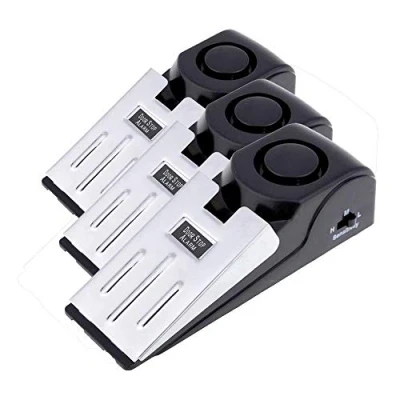 Abbildung von Mengshen 3 Pack Sicherheits Keil Türstopper Alarmstopper Blockierung Travel Home Security Alert 120db (Packung mit 3) MS M68
