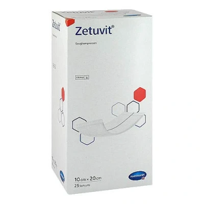 Abbildung von Zetuvit Saugkompressen Steril 10x20 cm 25 St