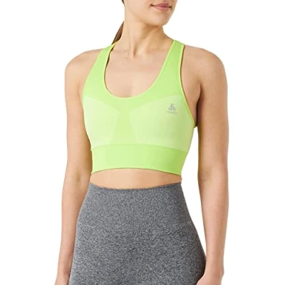 Abbildung von Odlo Damen Sport BH SEAMLESS MEDIUM CERAMICOOL SUPPORT, sharp green melange, L