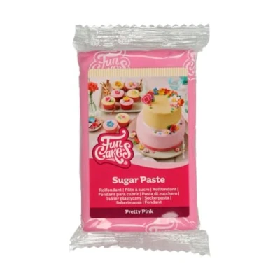 Abbildung von FunCakes Rollfondant Pretty Pink: Einfach zu verwenden, glatt, flexibel, weich und biegsam, perfekt zum Dekorieren von Kuchen, halal, koscher glutenfrei, 250 g