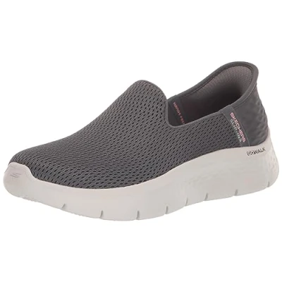 Abbildung von Skechers Damen Women&#039;s Hands Free Slip ins Go Walk Flex Relish Sneaker, Dunkelgrau, 41 EU Weit