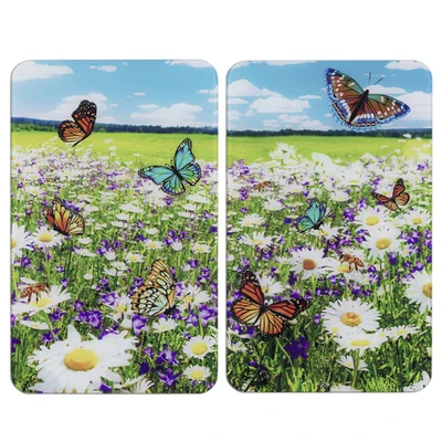 Abbildung von Maximex Herd Abdeckplatte &quot;Sommerwiese&quot;, (Set, 2 tlg.), für alle Herdarten, 52x30 cm