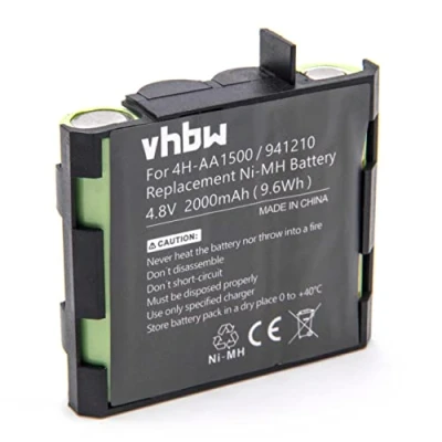 Abbildung von vhbw NiMH Akku 2000mAh (4.8V) kompatibel mit Medizintechnik Ersatz für Muskelstimulator Compex Edge US, Energy, Energy Mi Ready, Fit