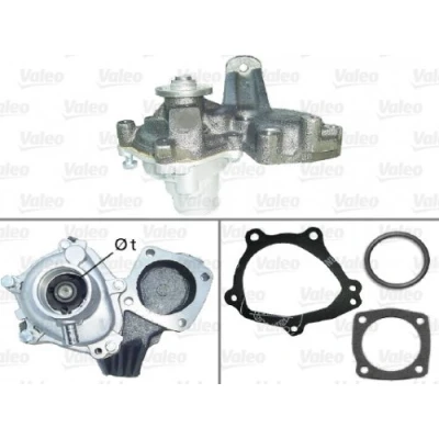 Abbildung von VALEO 506695 Wasserpumpe ohne Riemenscheibe mit Dichtungen Deckel FIAT: Uno Schrägheck, Fiorino II Kastenwagen, Pickup