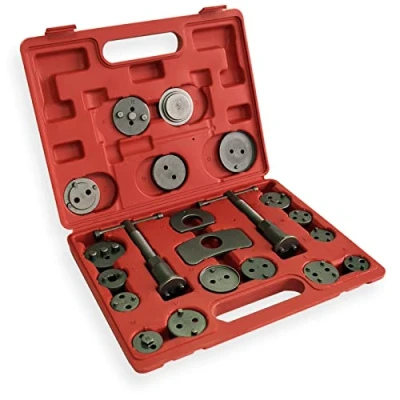 Abbildung von Wiltec 21 teiliges Bremskolbenrücksteller Set 330 x 260 55 mm, Bremskolbenrücksetzer Werkzeug, Bremskolben zurückstellen zum Bremsbelag Wechsel