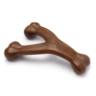 Abbildung von Benebone Wishbone Echter Erdnüsse XL Langlebiges Hundekauspielzeug für Aggressive Kauer
