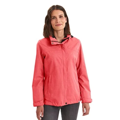 Abbildung von killtec Funktionsjacke Damen Inkele Damenjacke mit abzippbarer Kapuze leichte Übergangsjacke Frauen Outdoorjacke ist wasserdicht und atmungsaktiv, fuchsia, 42