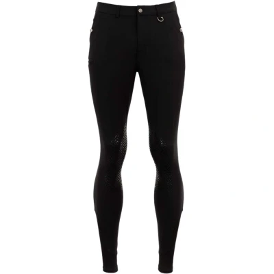 Abbildung von BR Reithose Maikel Silikon Kniebesatz Schwarz 52
