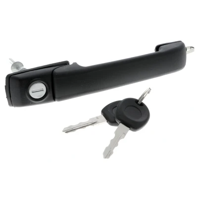 Abbildung von VAICO V10 6124 Türgriff vorne rechts mit Schließzylinder, Schlüssel schwarz EXPERT KITS + VOLKSWAGEN: Golf 3 Cabrio, 3, 4 Cabrio