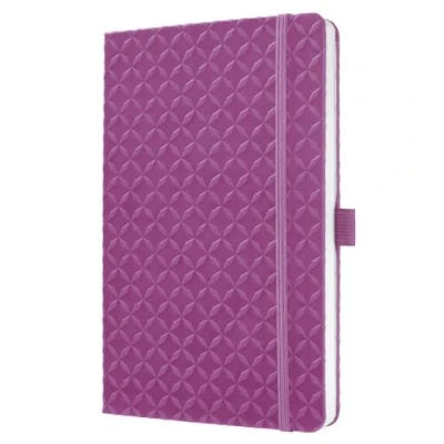 Abbildung von SIGEL JN121 Notizbuch Tagebuch Jolie, ca. A5, liniert, Hardcover, Gummiband, Stifteschlaufe, Einstecktasche, pink/beere, vegan, aus nachhaltigem Papier