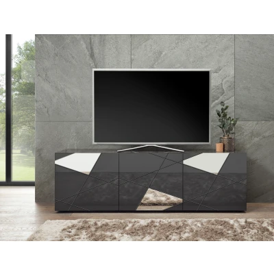 Abbildung von INOSIGN Lowboard &quot;Vittoria&quot;, Breite 181 cm, Front mit Siebdruck und Spiegel